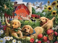 Пазл Летом на ферме