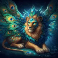 Пазл Лев-павлин