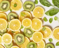 Пазл Лимон и киви