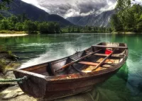 Пазл Лодка на причале