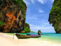 Пазл Лодка у острова