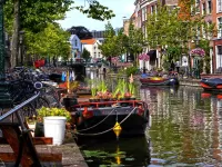 Пазл Лодки на канале