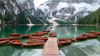 Пазл Лодки у причала