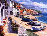 Пазл Лодки в гавани