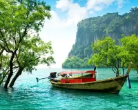 Пазл Лодочка на реке