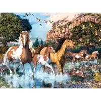 Пазл Лошади