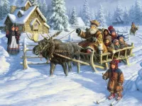 Пазл Лосиная упряжка