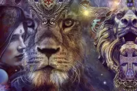 Пазл Львы и люди