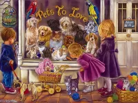 Пазл Любители животных