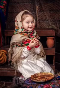 Пазл Любительница блинов