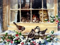 Пазл Любопытные котята