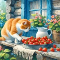 Пазл Любопытный кот