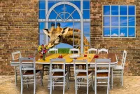 Пазл Любопытный жираф