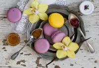 Пазл Макарон и орхидеи