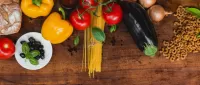 Пазл Макароны и овощи