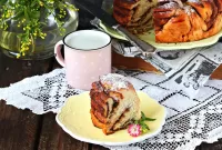 Пазл Маковый рулет с молоком
