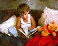 Пазл Мальчик с книжкой