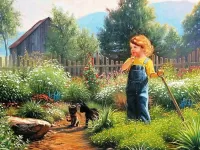 Пазл Маленький огородник