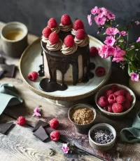 Пазл Малина и шоколад