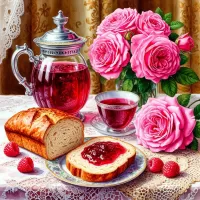 Пазл Малиновый чай