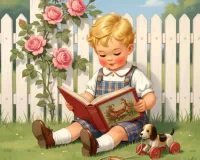Пазл Малыш с книгой 