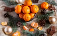 Пазл Мандарины