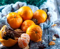 Пазл Мандарины