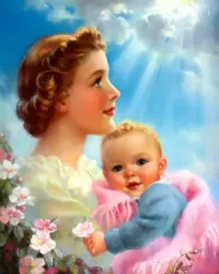 Пазл Мать и дитя