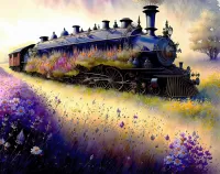 Пазл Мчится через поле