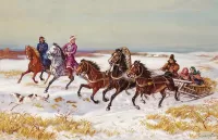 Пазл Мчится тройка
