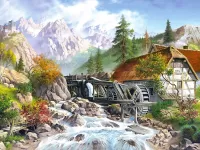 Пазл Мельница 