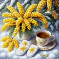 Пазл Мимоза