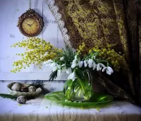 Пазл Мимоза и подснежник