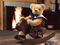 Пазл Мишка на качалке