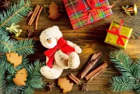 Пазл Мишка с бантом