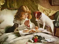 Пазл Молитва перед завтраком