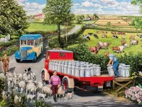 Пазл Молоко с фермы