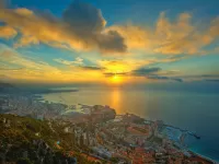 Пазл Монако закат