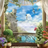 Пазл Море с балкона