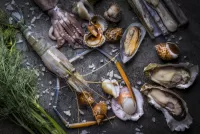 Пазл Морепродукты