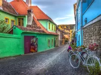 Пазл Мощеная улочка