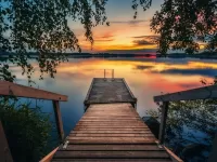 Пазл Мостки к озеру