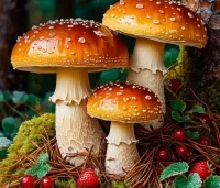 Пазл Мухоморы