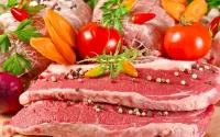 Пазл Мясо и овощи