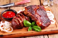 Пазл Мясо и соус