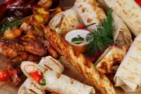 Пазл Мясо и зелень