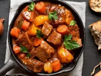 Пазл Мясо на сковороде 