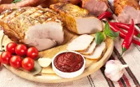 Пазл Мясо с аджикой