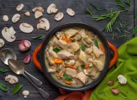 Пазл Мясо с грибами 