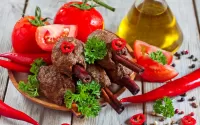 Пазл Мясо с корицей